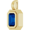 Natural Blue Sapphire | Emerald | 6 x 4mm | Lab-Grown Blue Sapphire | Emerald | 6 x 4mm