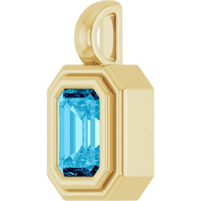 Natural Aquamarine | Emerald | 6 x 4mm