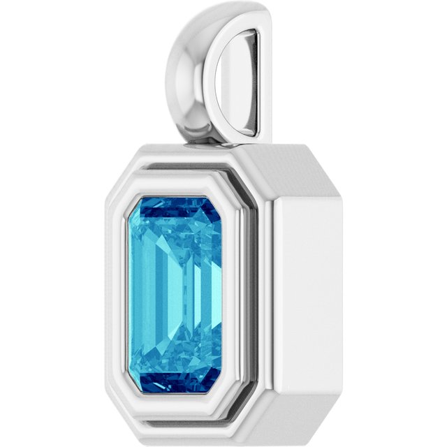 Natural Blue Zircon | Emerald | 6 x 4mm