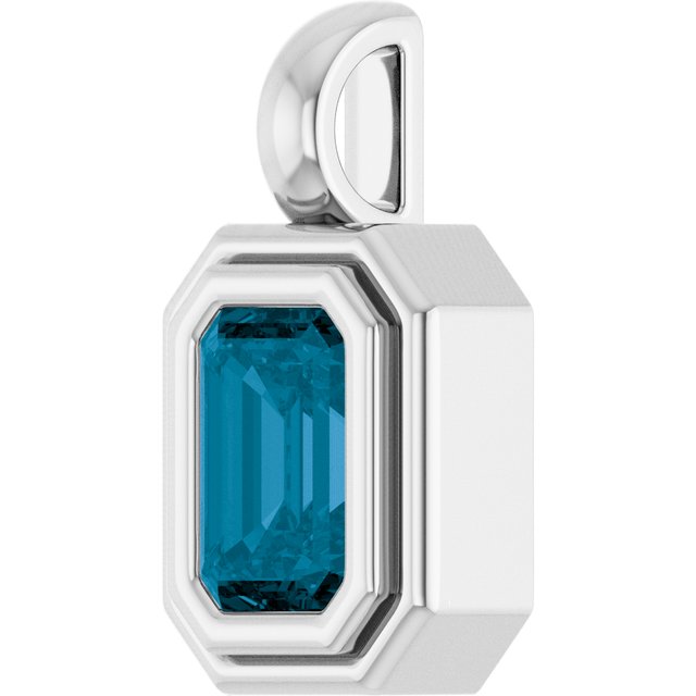 Natural London Blue Topaz | Emerald | 6 x 4mm