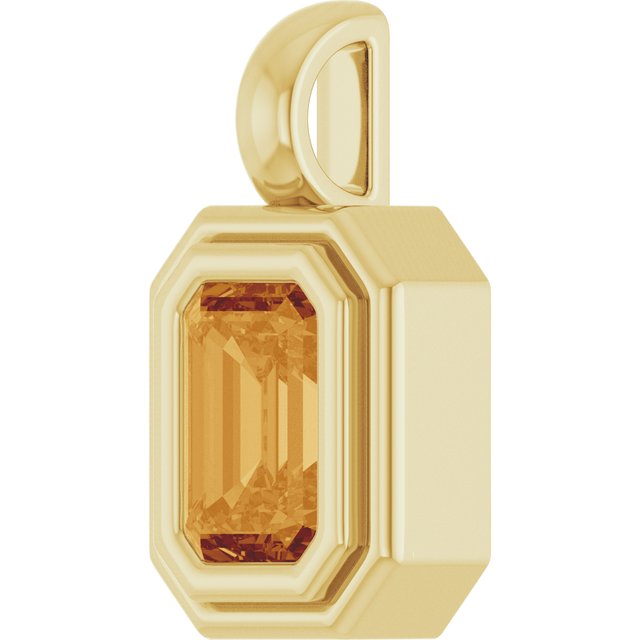 Natural Citrine | Emerald | 6 x 4mm