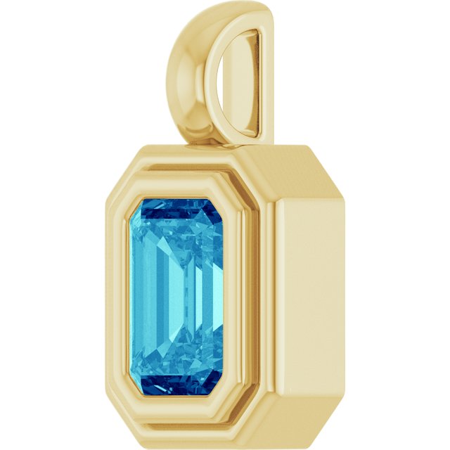 Natural Blue Zircon | Emerald | 6 x 4mm