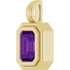 Natural Amethyst | Emerald | 6 x 4mm