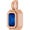 Natural Blue Sapphire | Emerald | 6 x 4mm | Lab-Grown Blue Sapphire | Emerald | 6 x 4mm