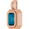 Natural London Blue Topaz | Emerald | 6 x 4mm