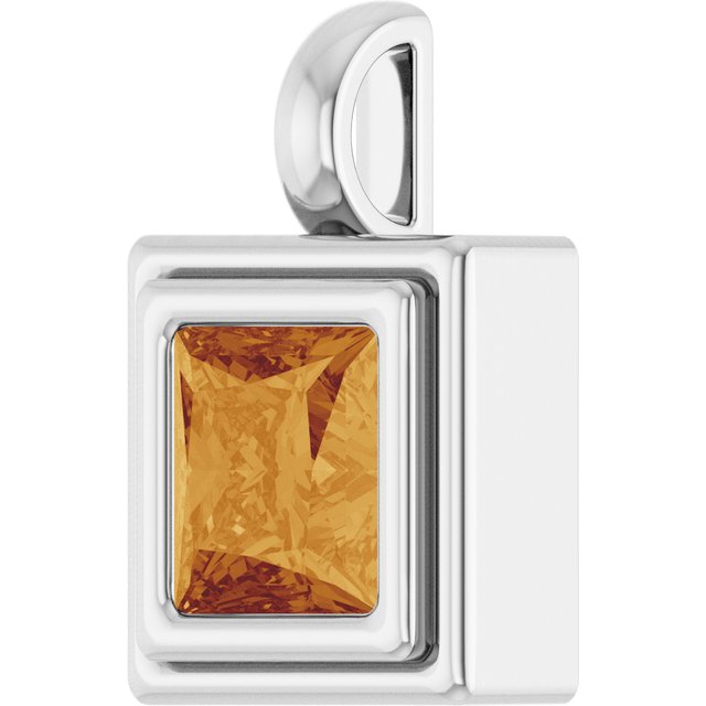 Natural Citrine | Square | 6.5 x 6.5mm
