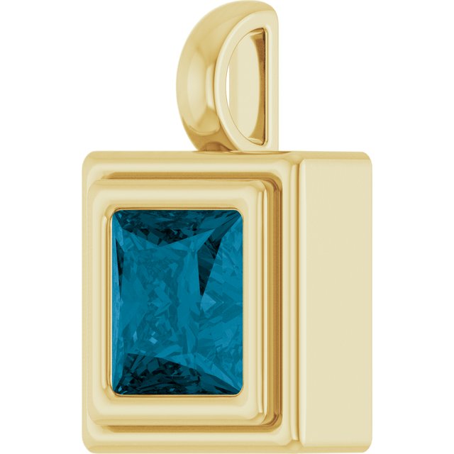 Natural London Blue Topaz | Square | 6.5 x 6.5mm