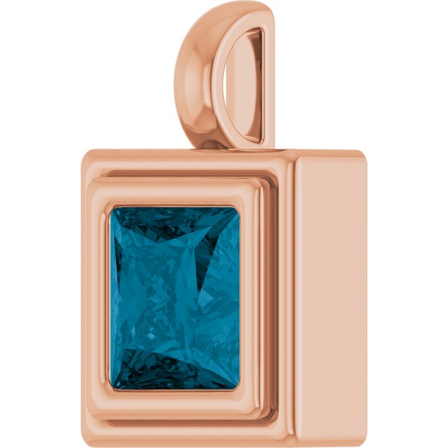 Natural London Blue Topaz | Square | 6.5 x 6.5mm