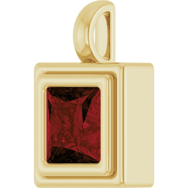Natural Mozambique Garnet | Square | 6.5 x 6.5mm