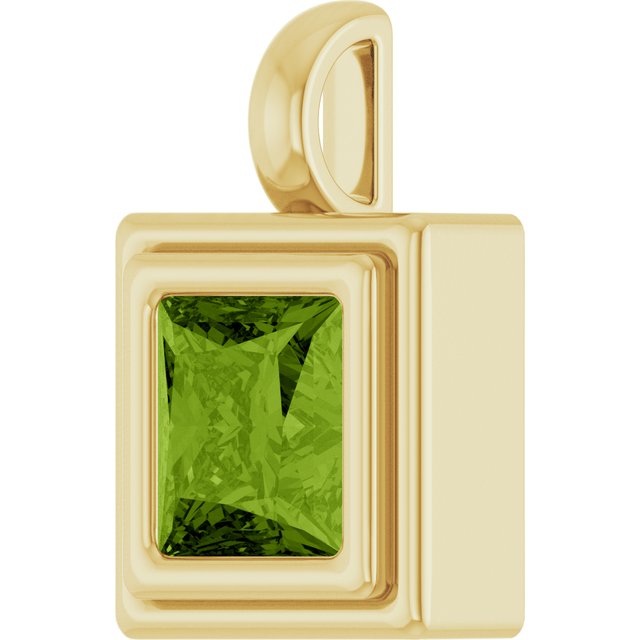 Natural Peridot | Square | 6.5 x 6.5mm