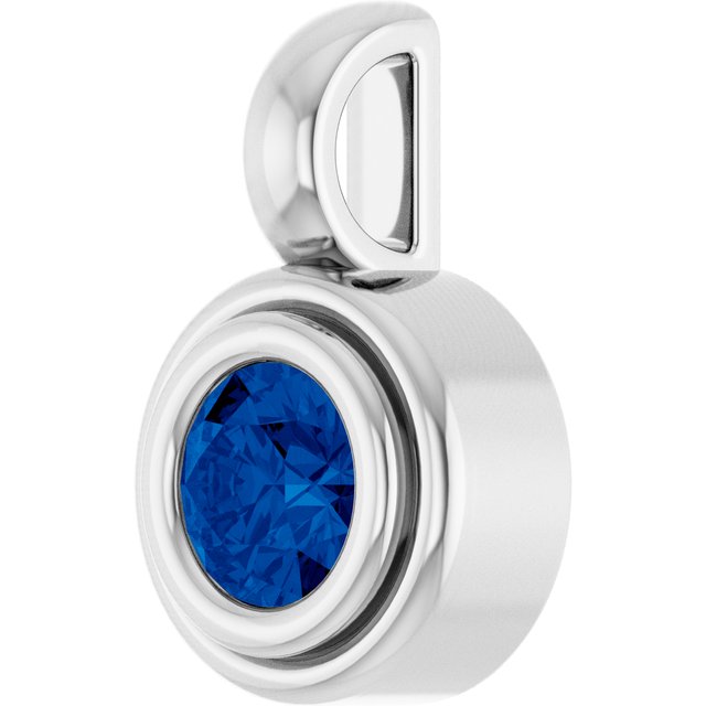 Natural Blue Sapphire | Round | 4.1mm | Lab-Grown Blue Sapphire | Round | 4.1mm