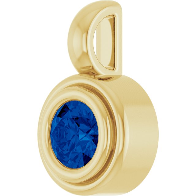 Natural Blue Sapphire | Round | 4.1mm | Lab-Grown Blue Sapphire | Round | 4.1mm