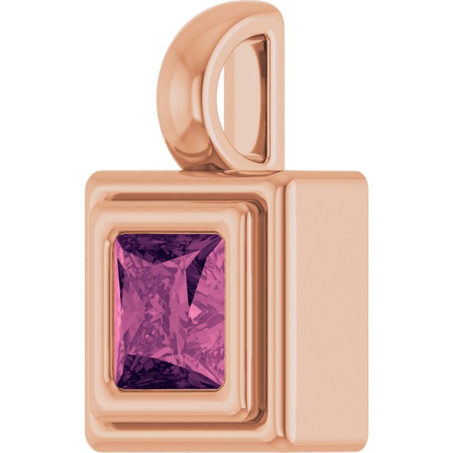 Natural Pink Tourmaline | Square | 4 x 4mm