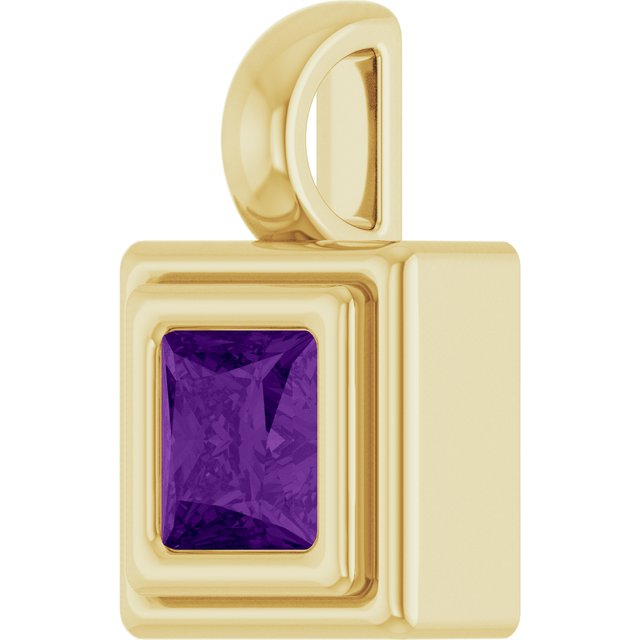 Natural Amethyst | Square | 4 x 4mm