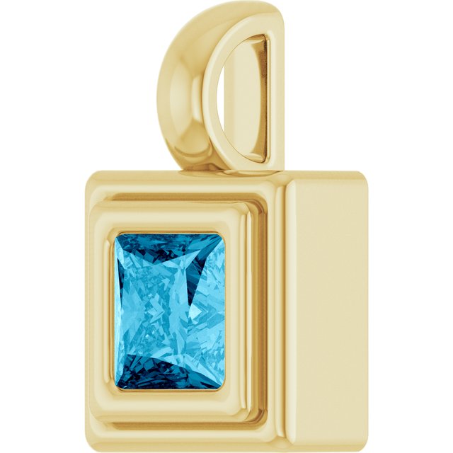 Natural Aquamarine | Square | 4 x 4mm
