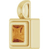 Natural Citrine | Square | 4 x 4mm