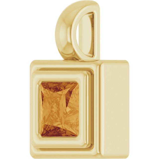 Natural Citrine | Square | 4 x 4mm