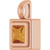 Natural Citrine | Square | 4 x 4mm