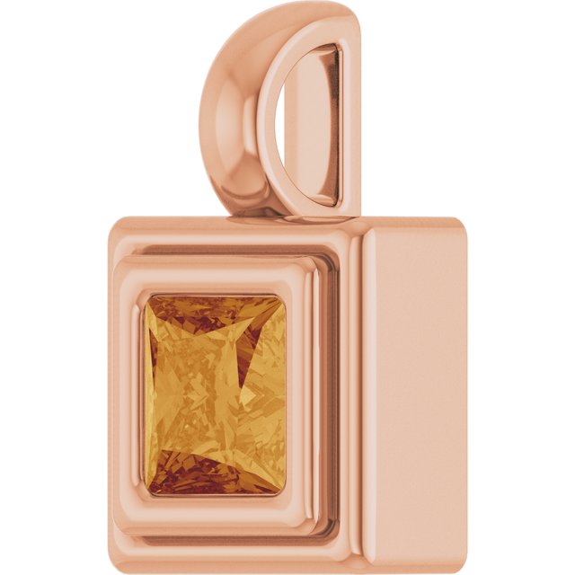 Natural Citrine | Square | 4 x 4mm