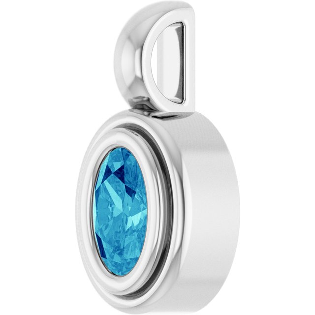 Natural Blue Zircon | Oval | 5 x 3mm