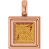 Natural Citrine | Square | 6.5 x 6.5mm