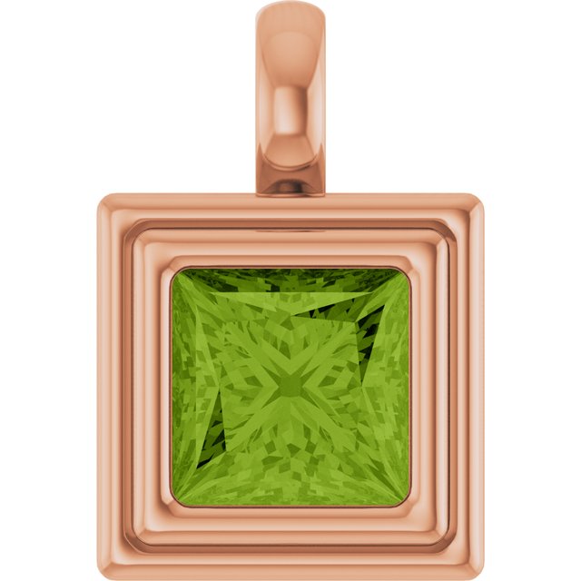 Natural Peridot | Square | 6.5 x 6.5mm