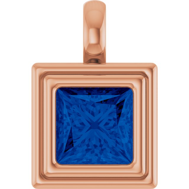 Lab-Grown Blue Sapphire | Square | 6.5 x 6.5mm
