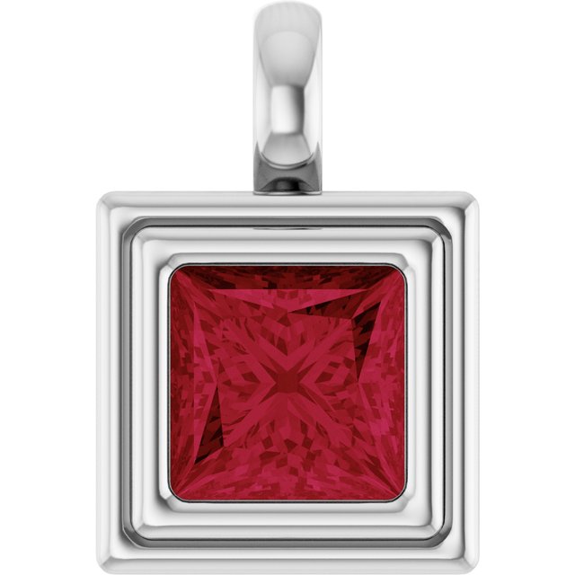 Lab-Grown Ruby | Square | 6.5 x 6.5mm