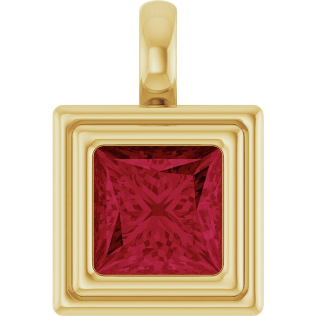 Lab-Grown Ruby | Square | 6.5 x 6.5mm