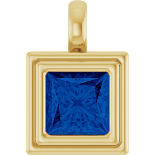 Lab-Grown Blue Sapphire | Square | 6.5 x 6.5mm