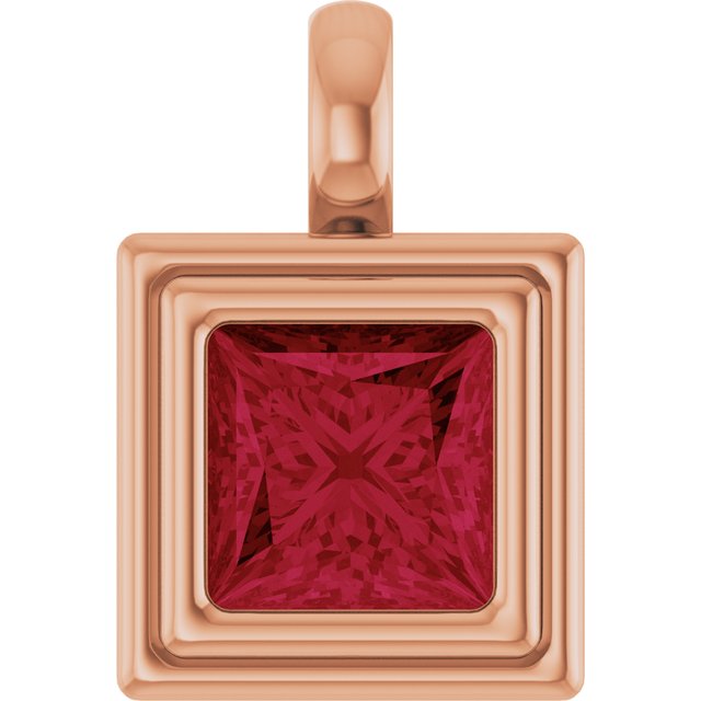 Lab-Grown Ruby | Square | 6.5 x 6.5mm