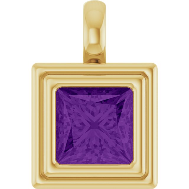 Natural Amethyst | Square | 6.5 x 6.5mm