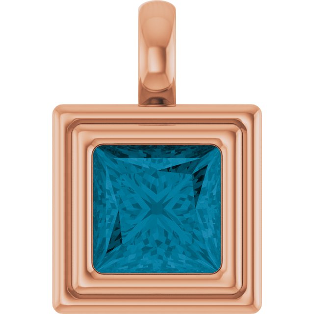 Natural London Blue Topaz | Square | 6.5 x 6.5mm