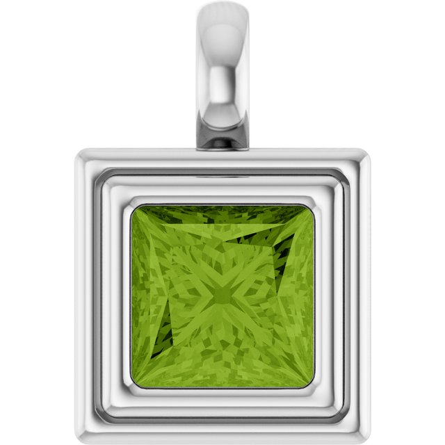 Natural Peridot | Square | 6.5 x 6.5mm