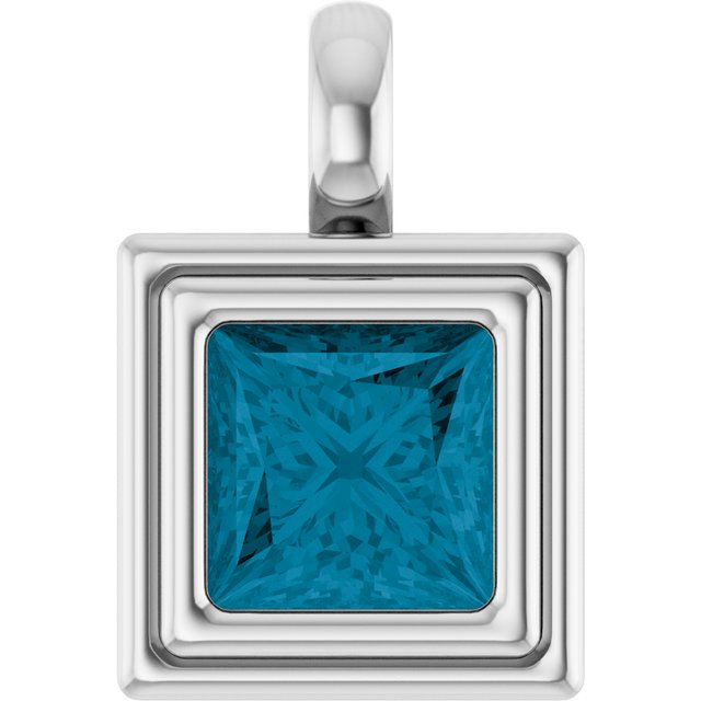 Natural London Blue Topaz | Square | 6.5 x 6.5mm