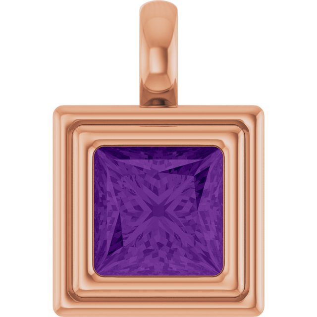 Natural Amethyst | Square | 6.5 x 6.5mm