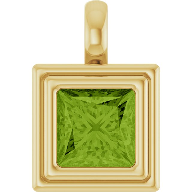 Natural Peridot | Square | 6.5 x 6.5mm