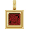 Natural Mozambique Garnet | Square | 6.5 x 6.5mm