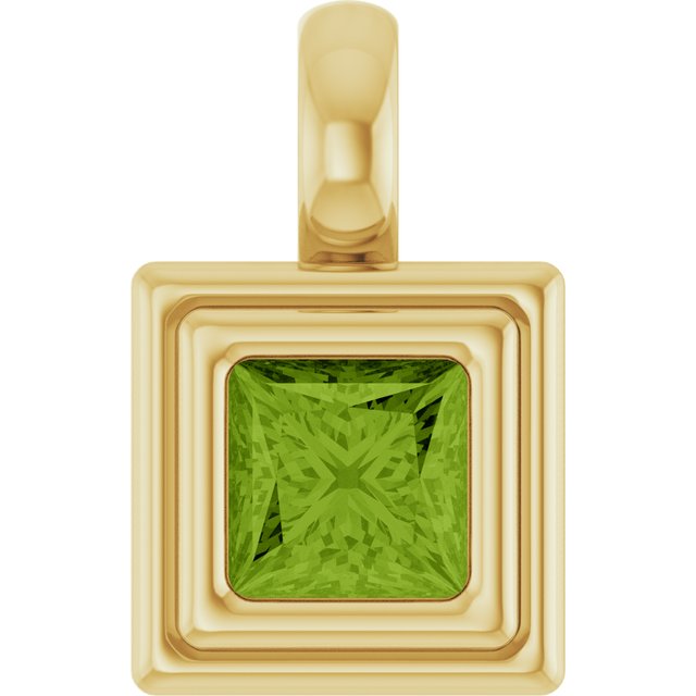 Natural Peridot | Square | 4 x 4mm