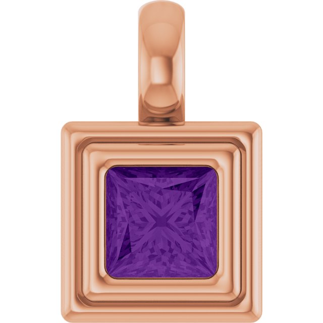 Natural Amethyst | Square | 4 x 4mm