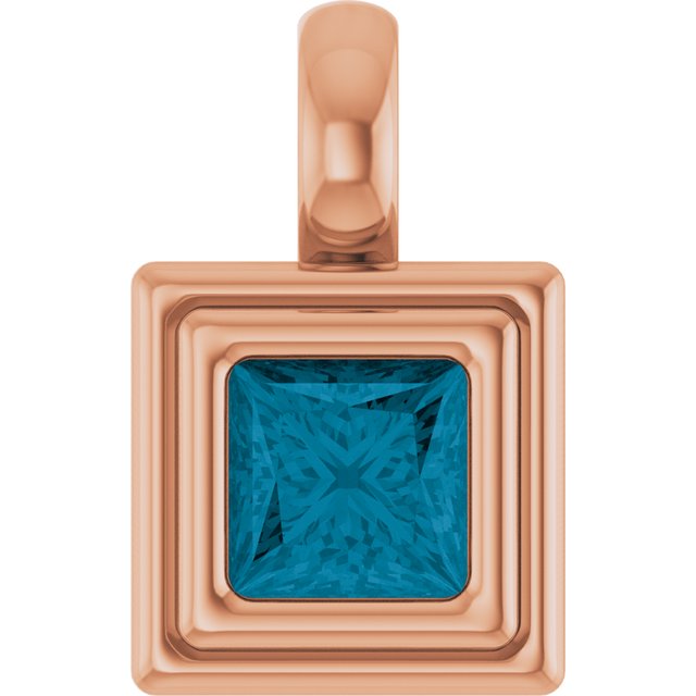 Natural London Blue Topaz | Square | 4 x 4mm