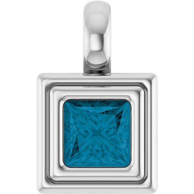 Natural London Blue Topaz | Square | 4 x 4mm