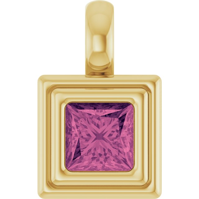 Natural Pink Tourmaline | Square | 4 x 4mm