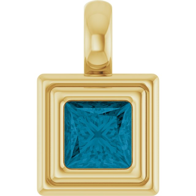 Natural London Blue Topaz | Square | 4 x 4mm