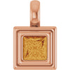 Natural Citrine | Square | 4 x 4mm