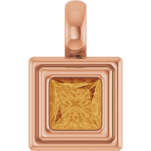 Natural Citrine | Square | 4 x 4mm