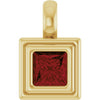 Natural Mozambique Garnet | Square | 4 x 4mm