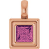 Natural Pink Tourmaline | Square | 4 x 4mm