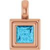 Natural Aquamarine | Square | 4 x 4mm