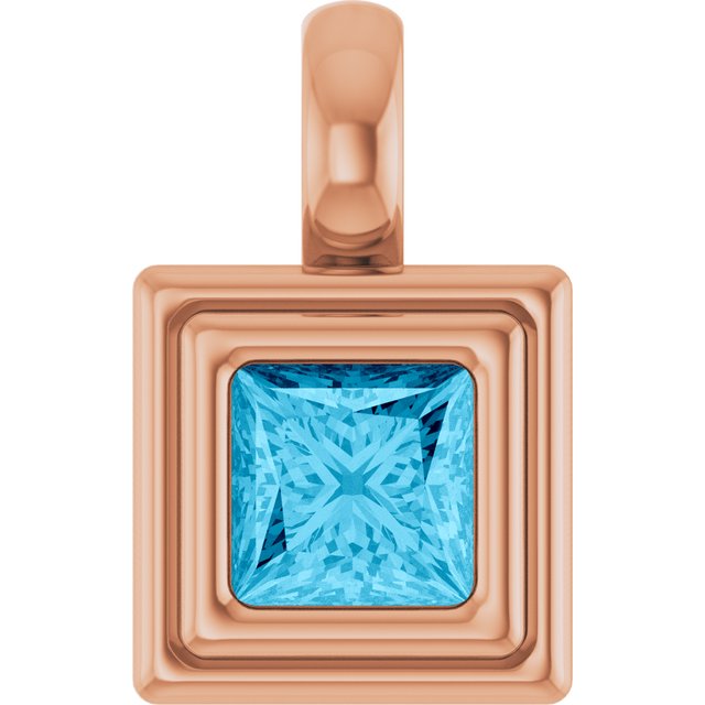 Natural Aquamarine | Square | 4 x 4mm